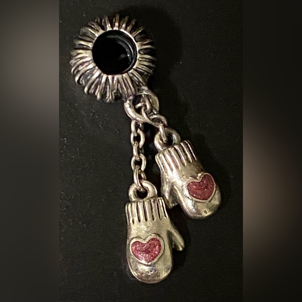Pandora Winter Mittens Sterling Silver Dangle